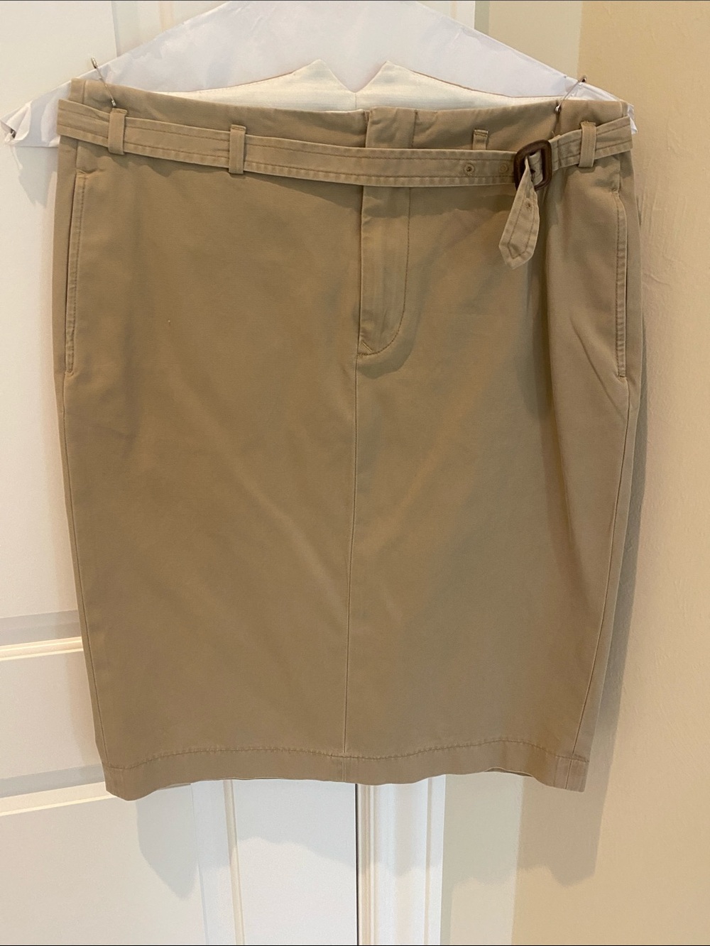 Ralph Lauren khaki pencil skirt, size 10